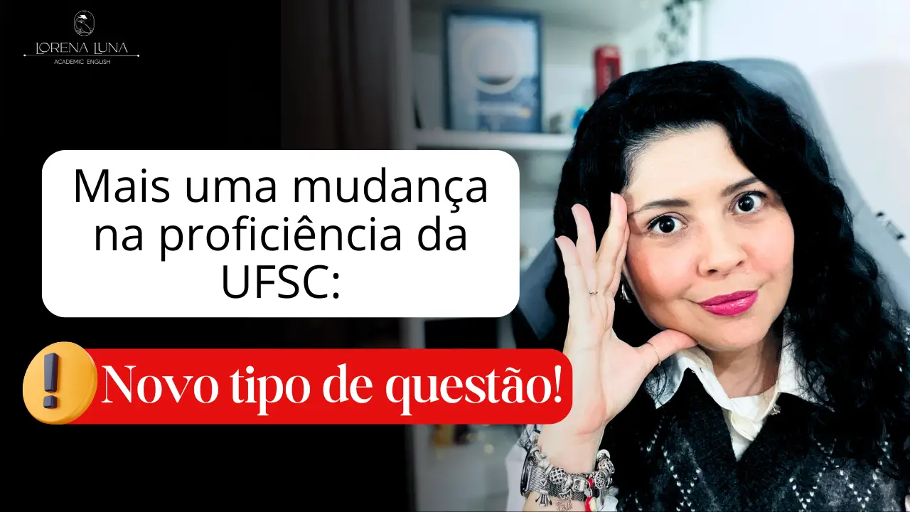 Atualização prova de proficiência da UFSC 2025